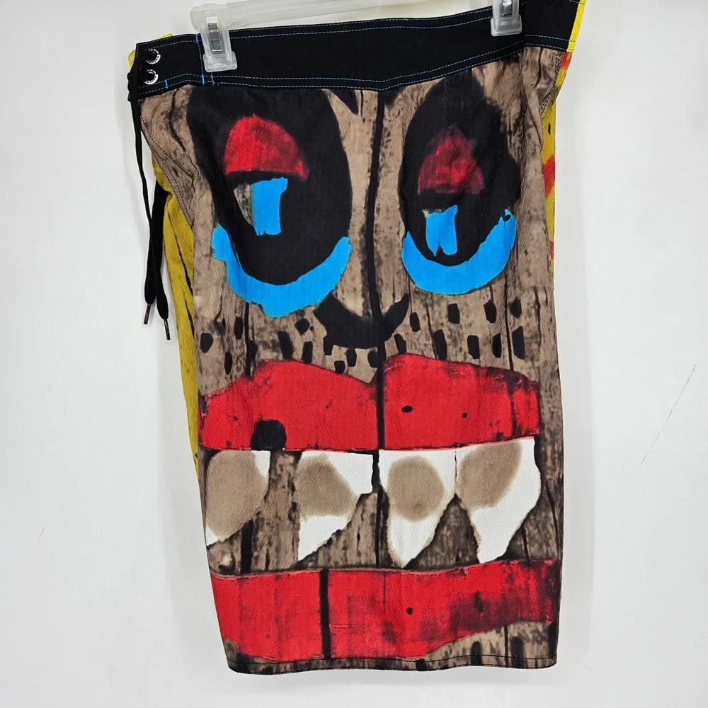 Vintage Volcom Board‎ Shorts Mens 34 Swim Trunks Y2K Summer Beach